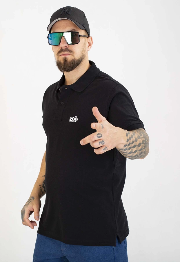 T-shirt Polo Lucky Dice Small Dice czarny