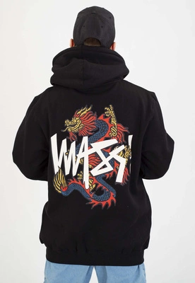 Bluza Mass Z Kapturem ZIP Dragon czarna