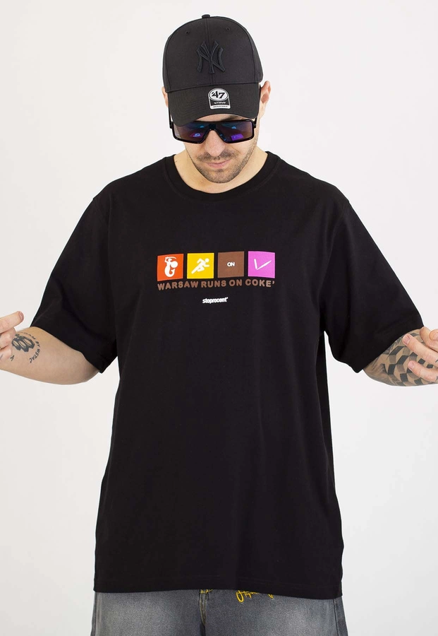 T-shirt Stoprocent Warsaw czarny