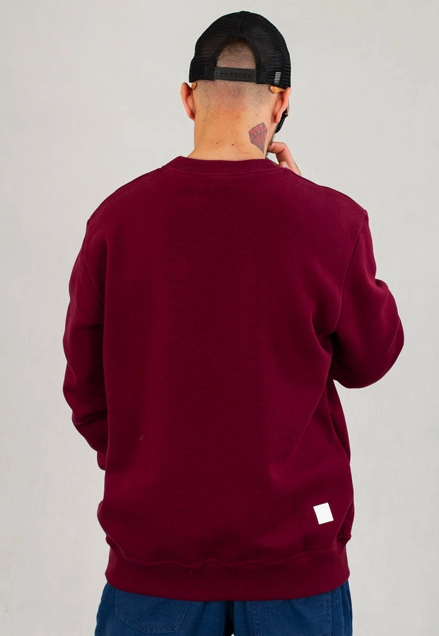 Bluza Diil Crewneck Laur Broken bordowa