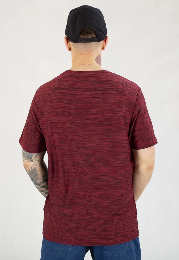 T-shirt Pit Bull Casual Sport Hilltop burgundy melange