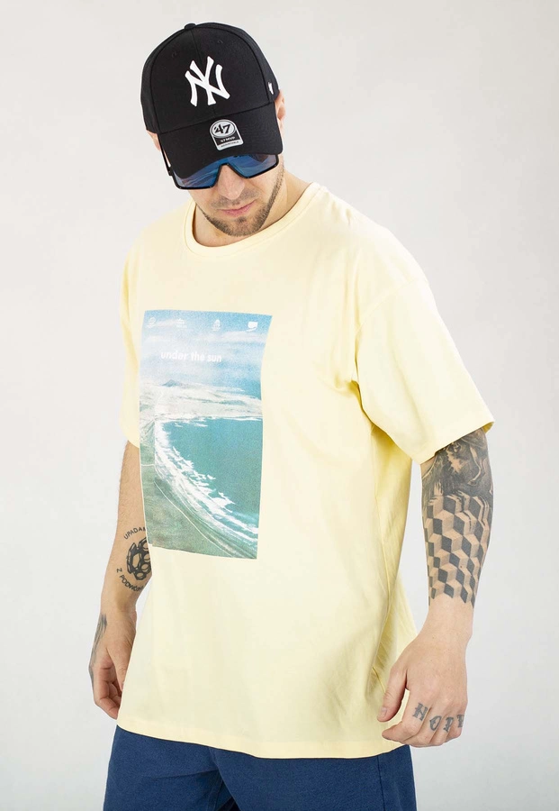 T-shirt 4F M2132 jasno żółty