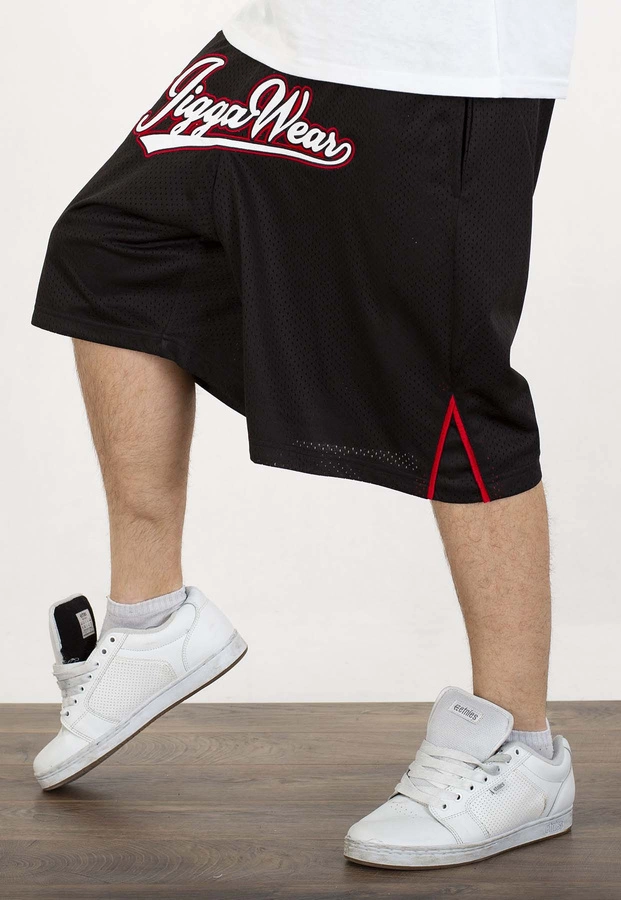 Spodenki Jigga Wear Baseball czarno białe