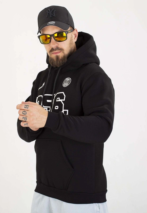 Bluza Dudek P56 Z Kapturem Palę Sobie Grass czarna
