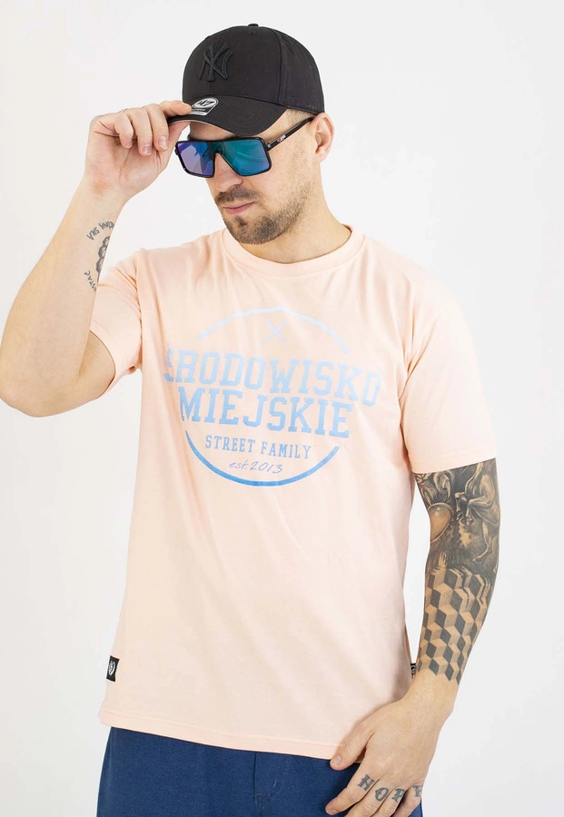 T-shirt Środowisko Miejskie Theme 2.0 łososiowa