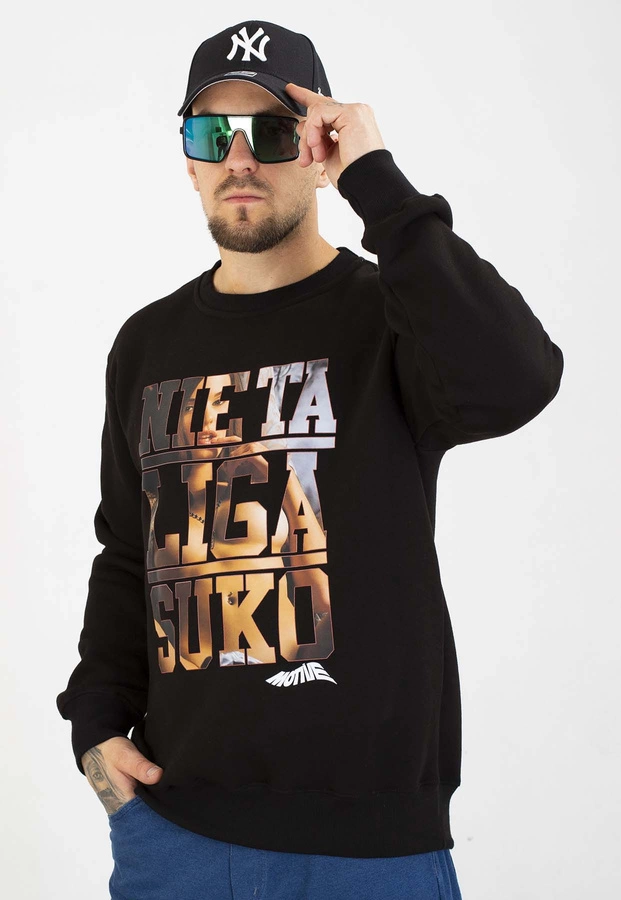 Bluza Motive Bez Kaptura NTL XXX czarna