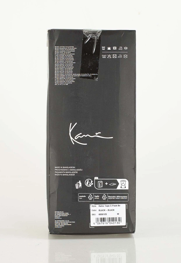 Bokserki Karl Kani Retro Tape 5-Pak 6050123 czarne