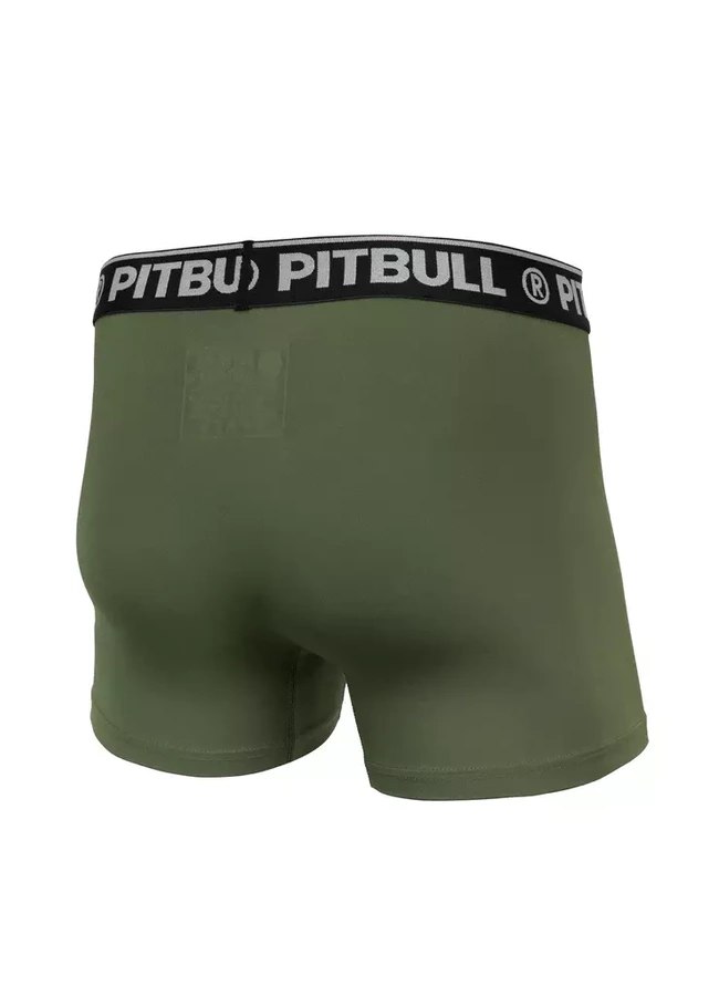 Bokserki Pit Bull 3 Pack Sport Mikrofibra oliwkowe grafitowe czarne