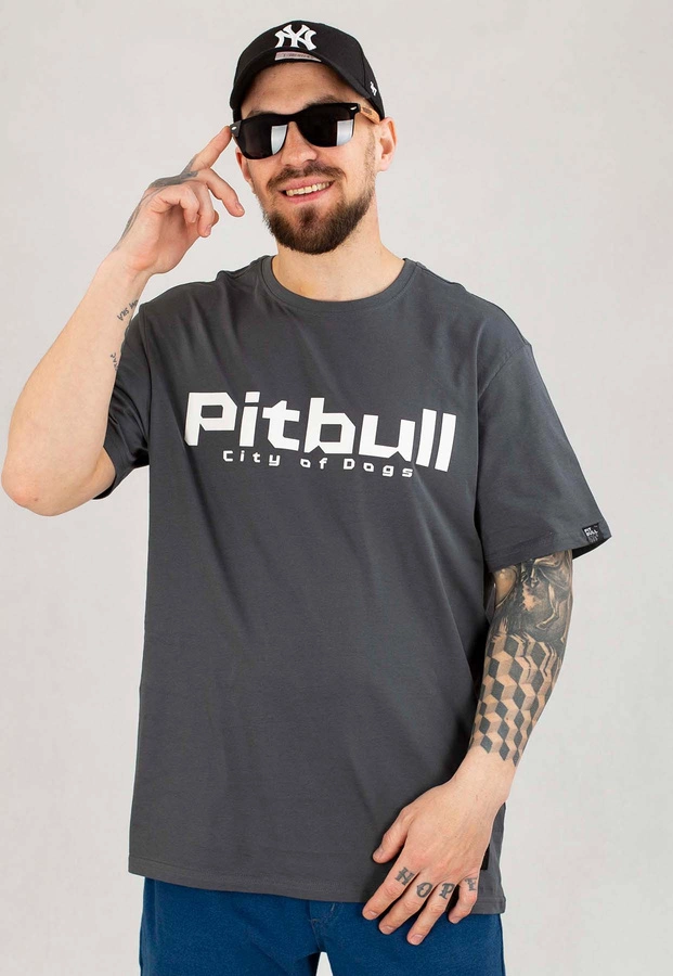 T-shirt Pit Bull City Of Dogs grafitowy