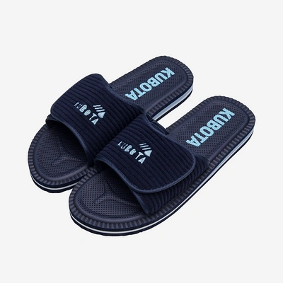 Klapki Kubota Sztruks K0000-100-013-15-1 granatowe