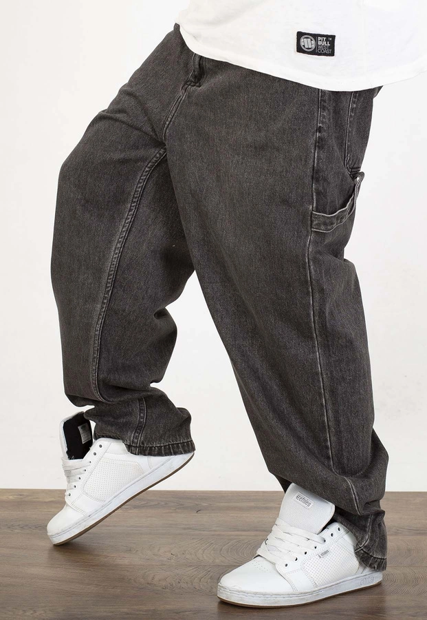 Spodnie Mass Jeans Extra Baggy Fit Crown black washed