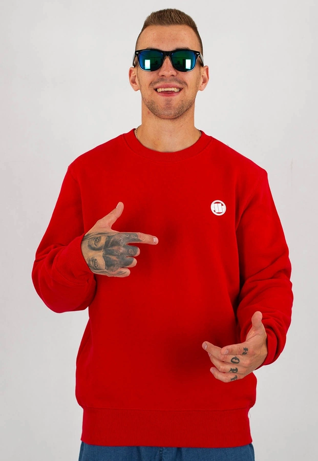 Bluza Pit Bull Small Logo czerwona