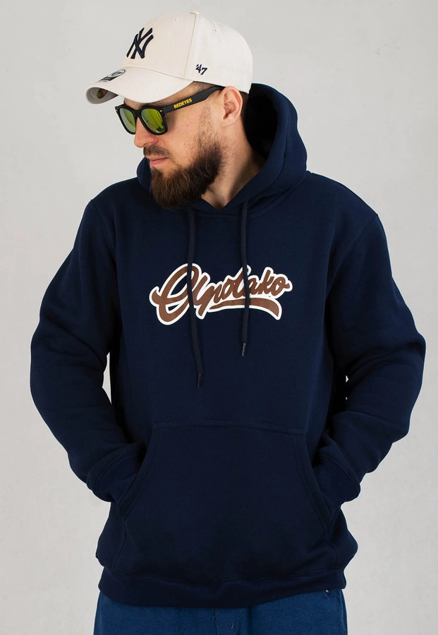 Bluza El Polako Hoodie Classic Outline granatowa