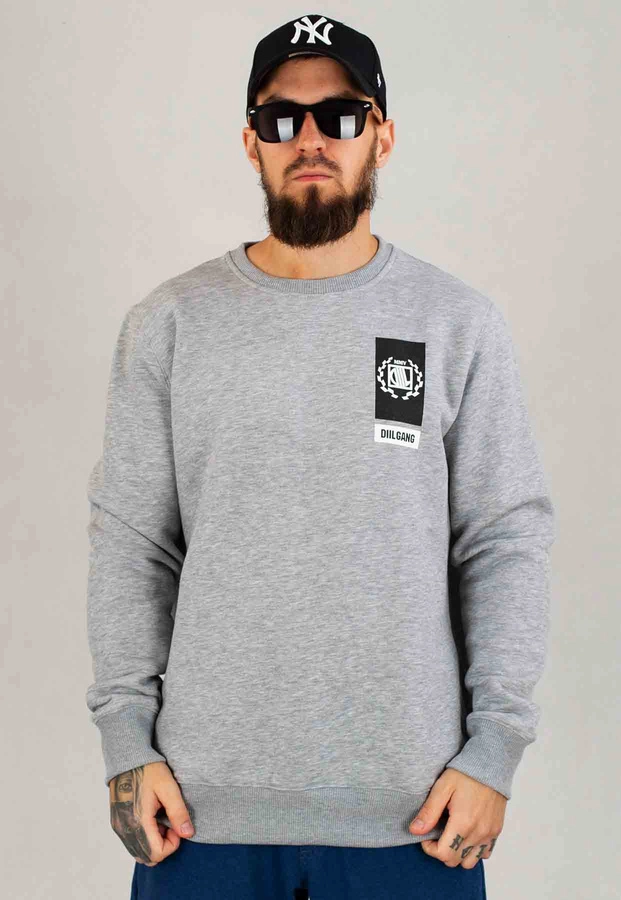 Bluza Diil Bez Kaptura Block szara