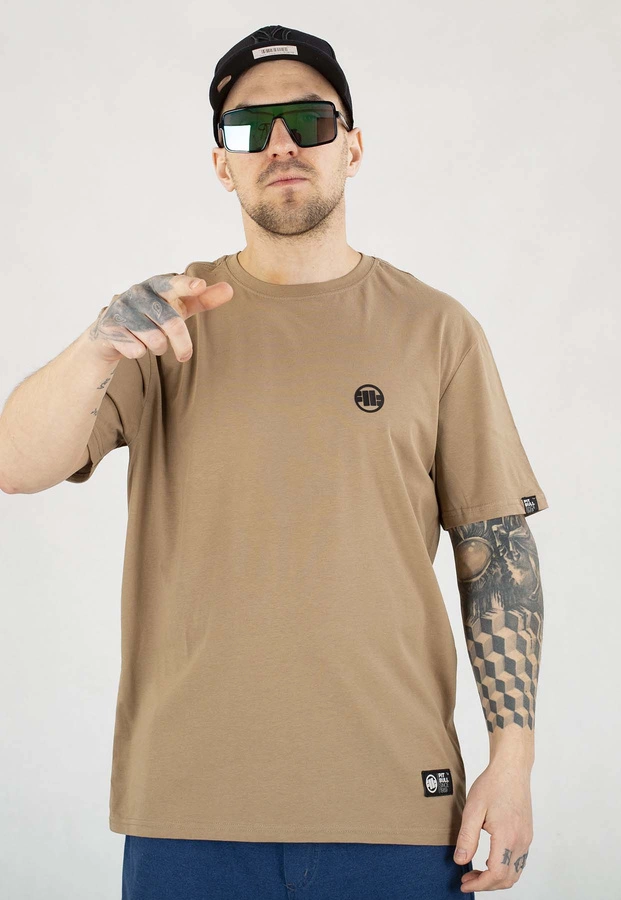 T-shirt Pit Bull Small Logo 170 dark sand