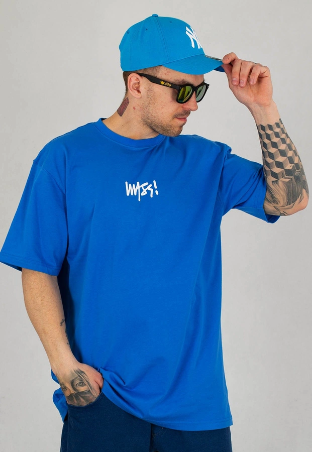 T-shirt Mass Signature Small Logo niebieski