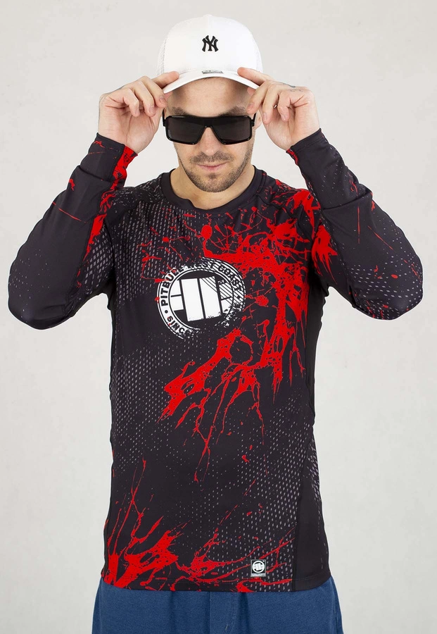 Longsleeve Pit Bull Sportowy Rashguard Blood Dog II czarny