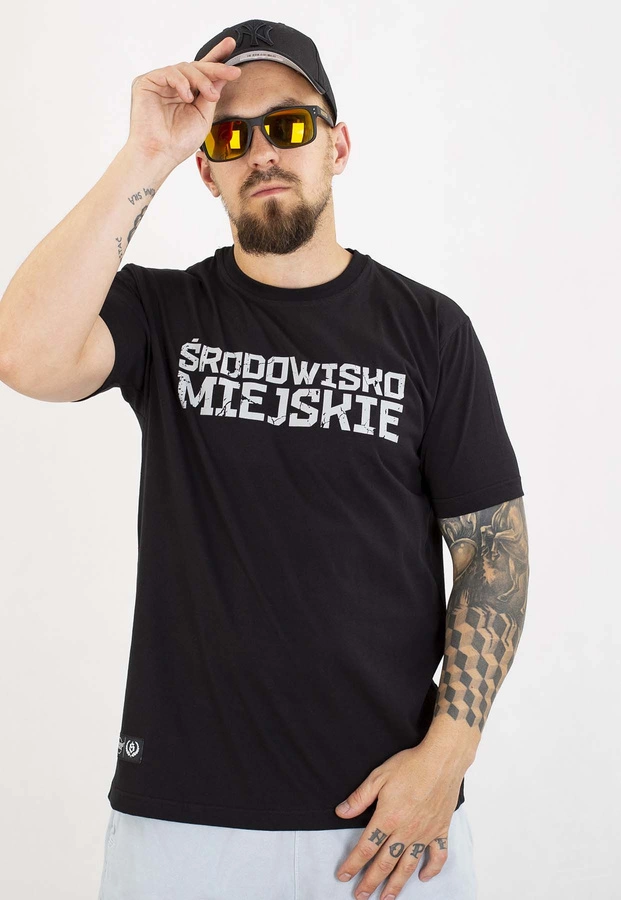 T-shirt Środowisko Miejskie Essential Street Bear czarny