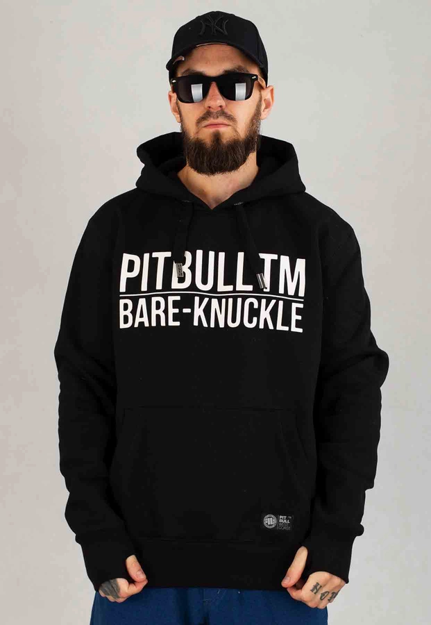 Bluza Pit Bull Z Kapturem Bare Knuckle czarna