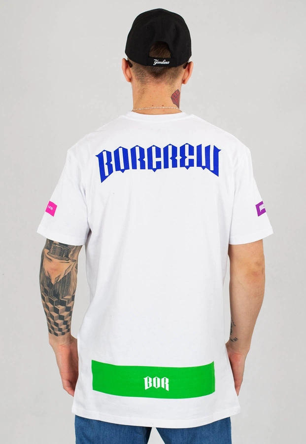 T-shirt B.O.R. Biuro Ochrony Rapu B Belt Premium biało pomarańczowy