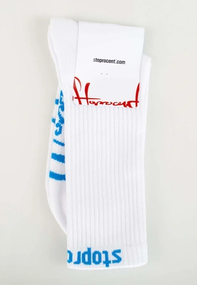 Skiety Stoprocent Stopro biało niebieskie