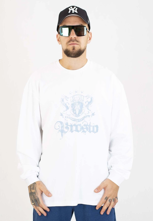 Longsleeve Prosto Crest biały