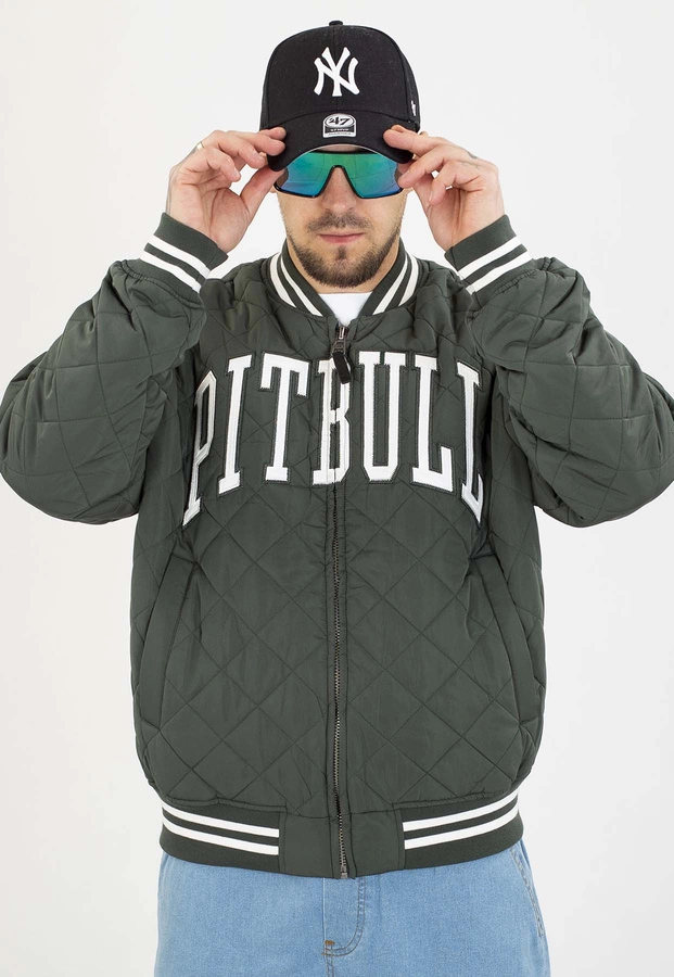 Kurtka Pit Bull Przejściowa Baseball Jupiter dark green