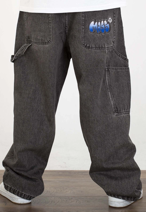 Spodnie Mass Jeans Extra Baggy Fit Wall black washed