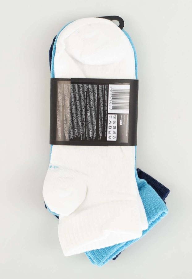 Skiety 4F M440 3Pak Multi 3 białe granatowe niebieskie