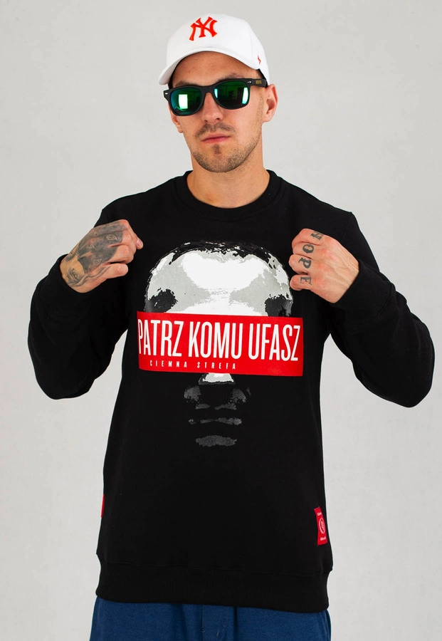 Bluza Ciemna Strefa Patrz Komu Ufasz czarna