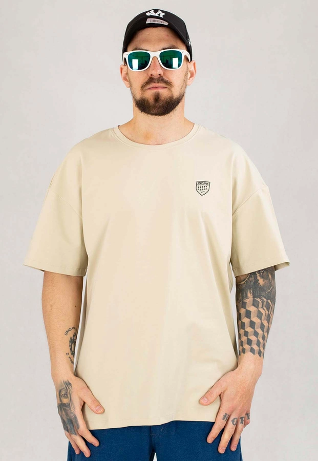 T-shirt Prosto Varsy beżowy