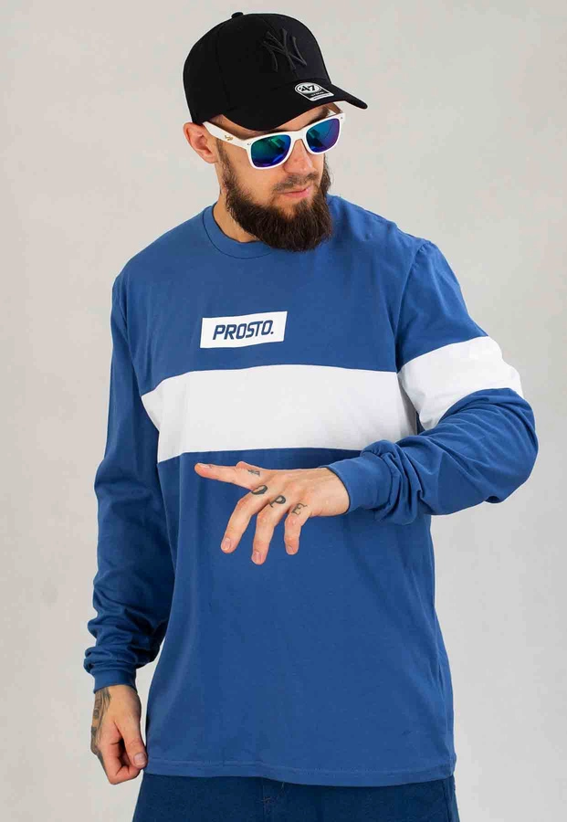 Longsleeve Prosto Bogo niebieski