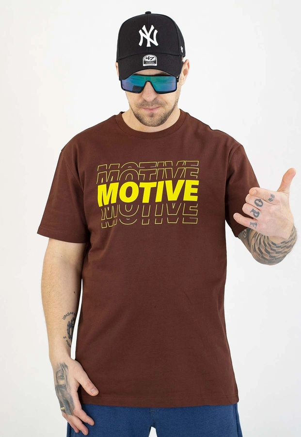 T-shirt Motive Vision czekoladowy
