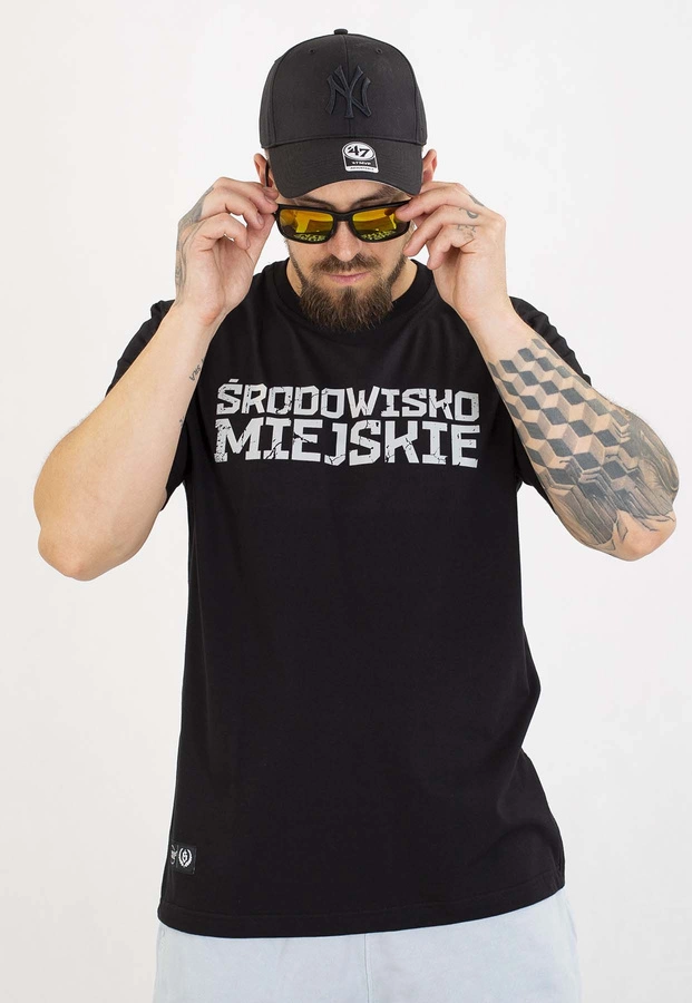 T-shirt Środowisko Miejskie Essential Street Bear czarny