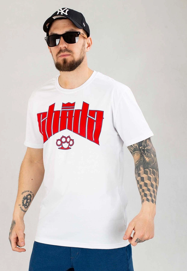 T-shirt Chada Kastet Logo biały