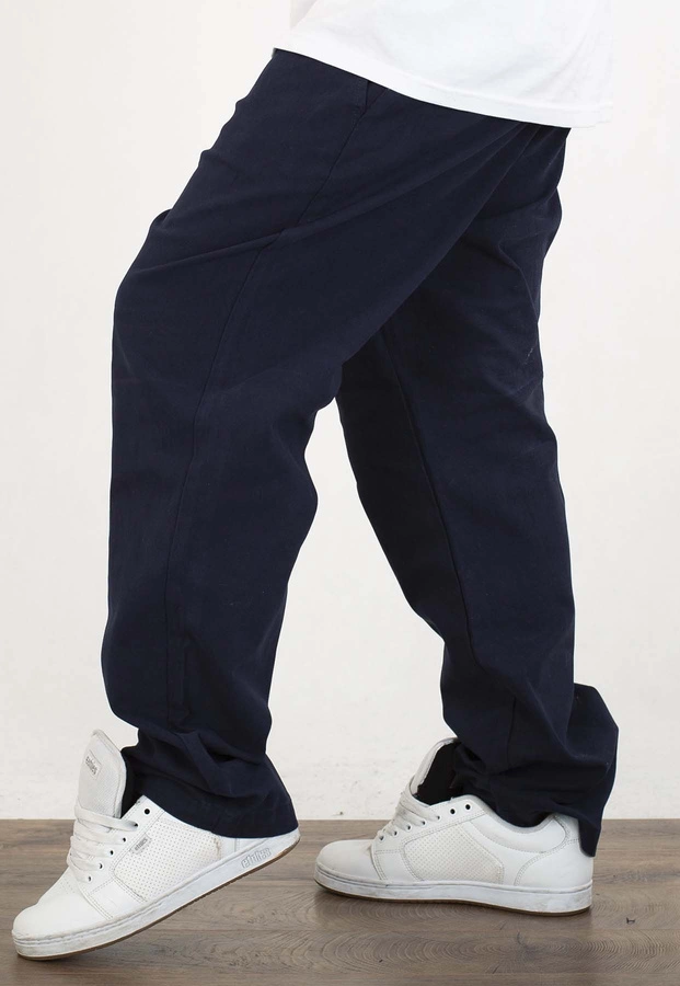 Spodnie Prosto Regular Petrol granatowe