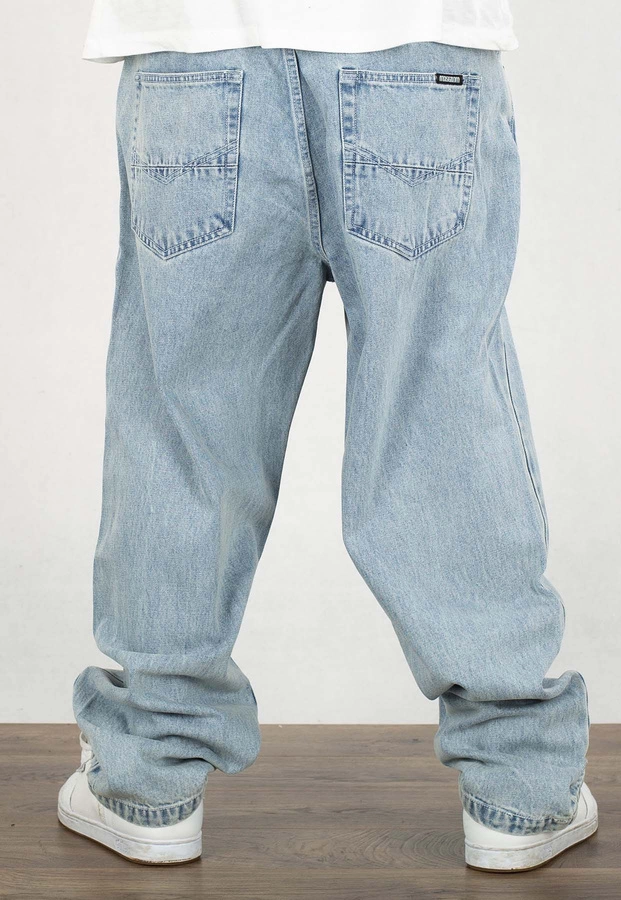 Spodnie Mass Jeans Baggy Fit Slang light blue