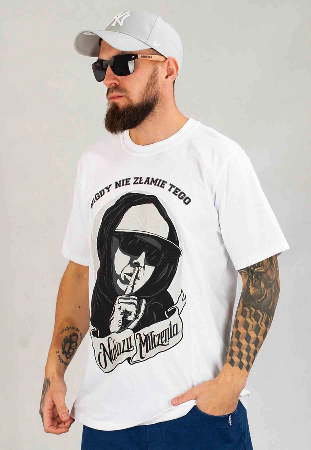 T-shirt Chada Nakaz Milczenia biały