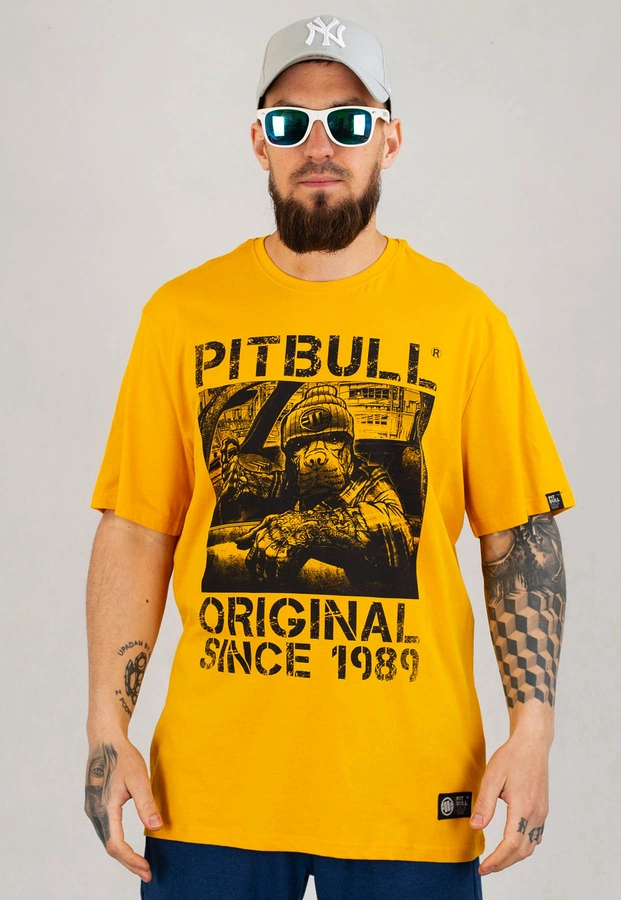 T-shirt Pit Bull Drive żółty