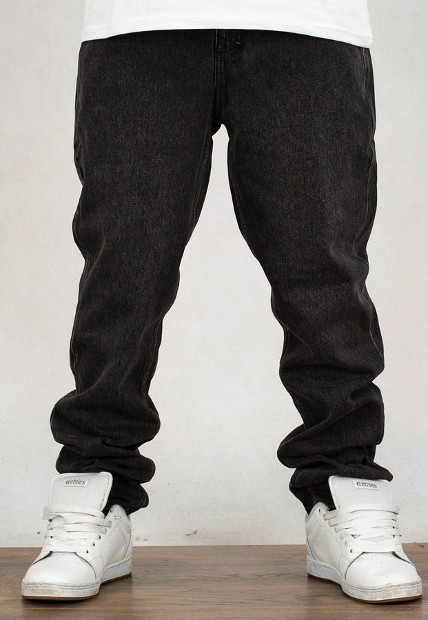 Spodnie Mass Tapered Fit Signature 2.0 black washed