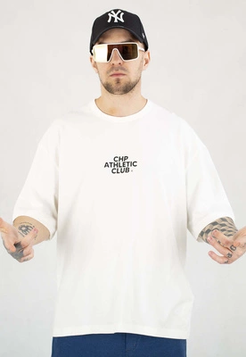 T-shirt Champion 220914 kremowy