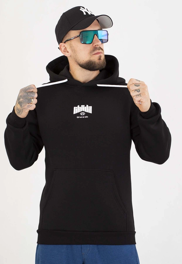 Bluza Chada Z Kapturem Żyj Aż Do Bólu czarna