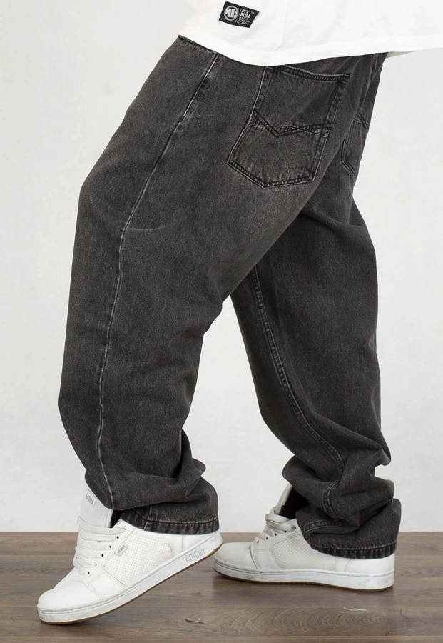 Spodnie Mass Jeans Baggy Fit Slang black washed