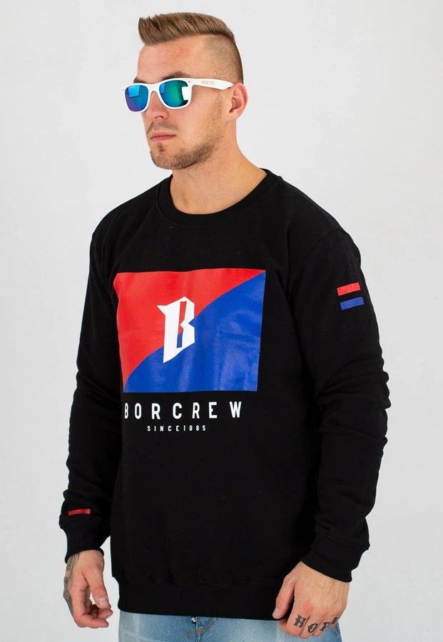 Bluza B.O.R. Biuro Ochrony Rapu Flaga czarna