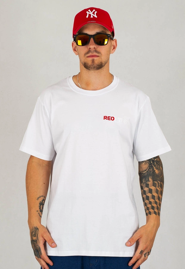 T-shirt Red Eyes Compton biały