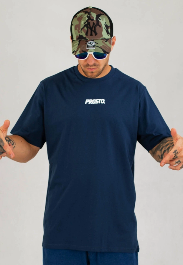 T-shirt Prosto Thro granatowy