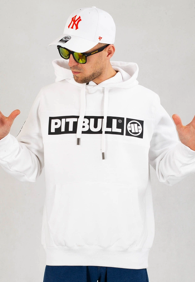 Bluza Pit Bull Z Kapturem Sherwood biała