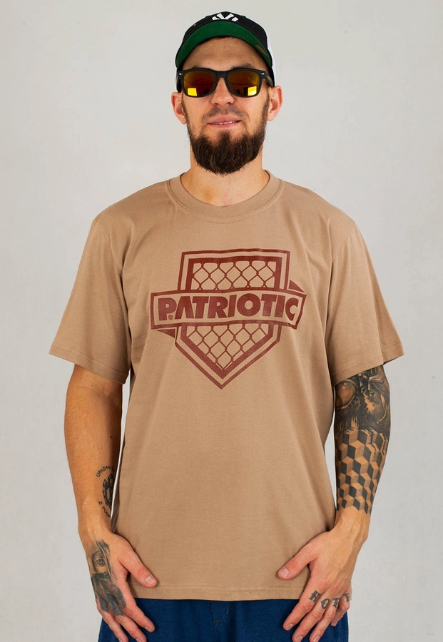 T-shirt Patriotic F-Shield beżowy