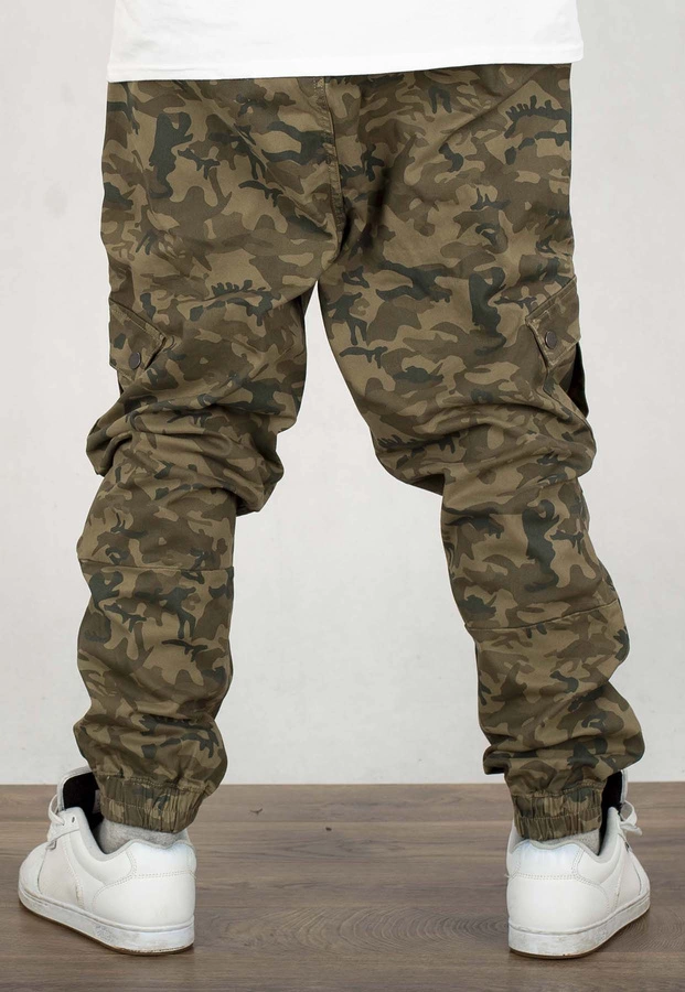 Spodnie SikSilk Bojówki Cargo moro