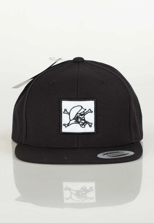 Czapka Snapback Gawrosz Skull Square czarna